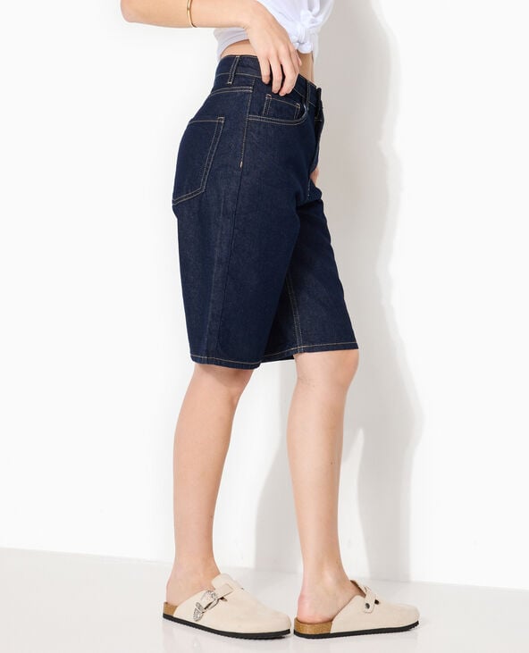 Bermuda en jean taille medium bleu - Pimkie