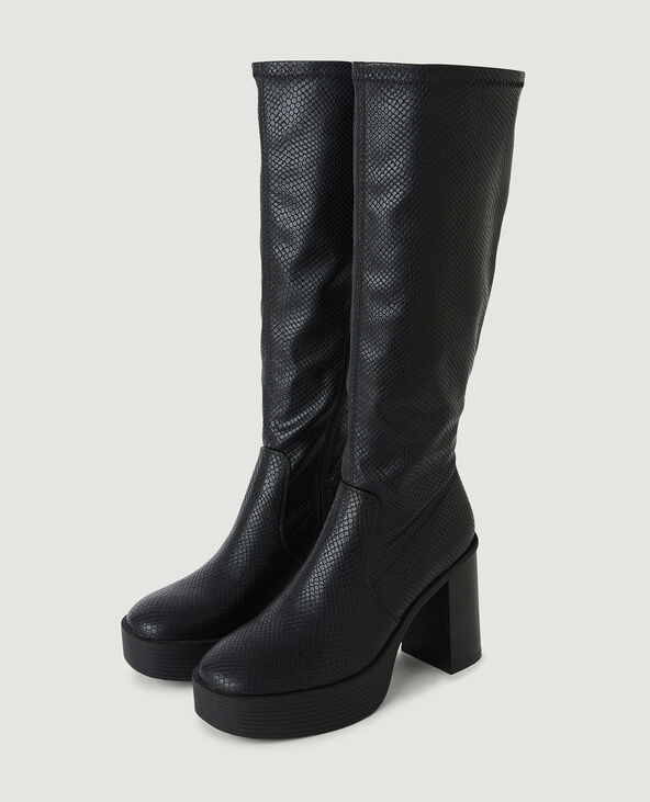 Botte effet serpent top