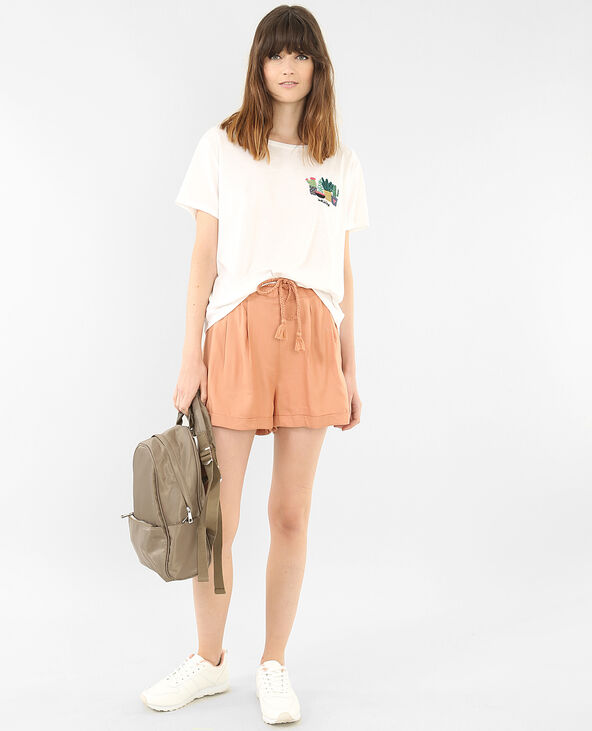 Short fluide ceinturé vieux rose - Pimkie