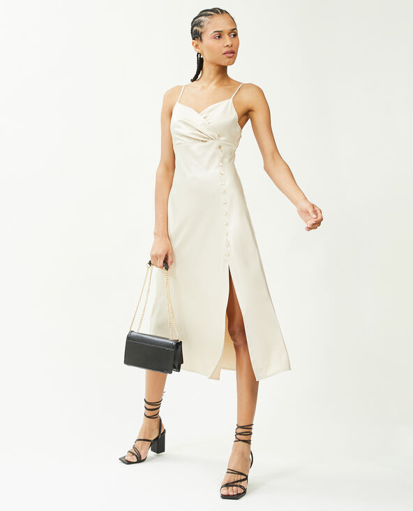 Robe longue satinee