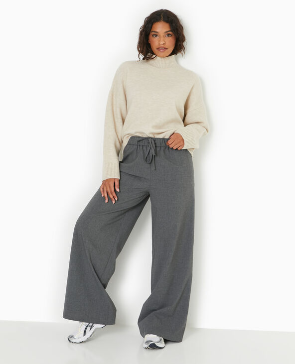 Pull oversize col montant beige - Pimkie