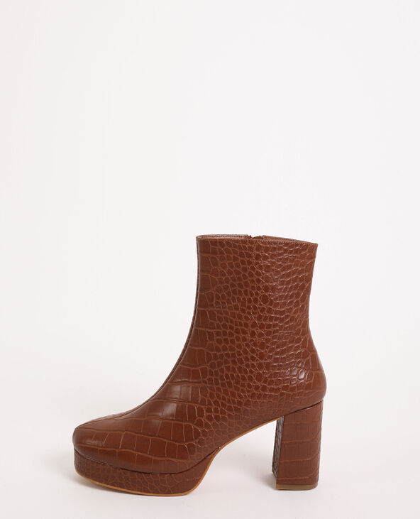 Boots plateforme marron - Pimkie