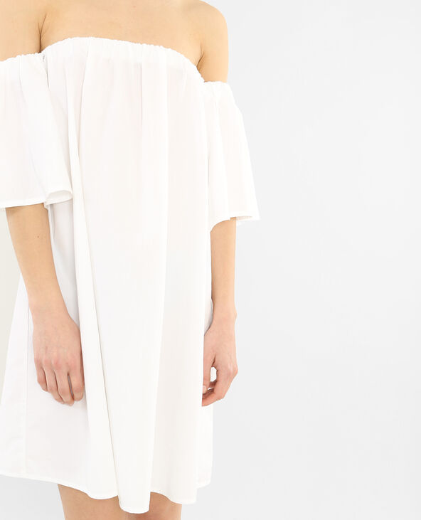 Robe popeline blanc - Pimkie