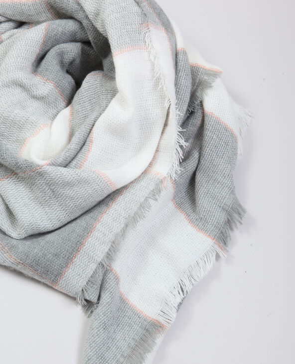 Echarpe plaid à carreaux lilas - Pimkie
