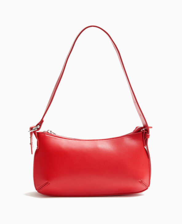 Sac porté épaule effet double poche rouge - Pimkie