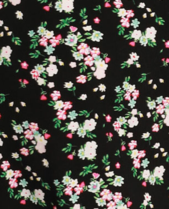 Robe portefeuille noir - Pimkie