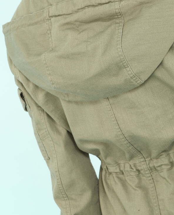 Parka army coton vert de gris - Pimkie