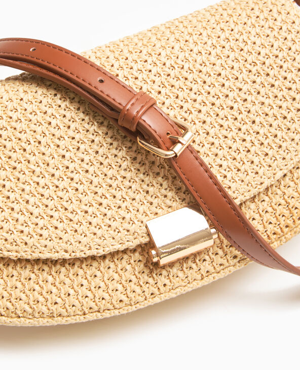 Sac boxy en raphia beige - Pimkie