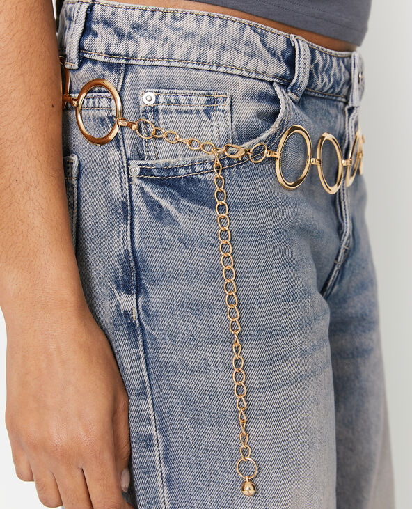 Ceinture métallique avec anneaux doré - Pimkie
