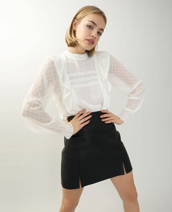 Blouse dentelle online manche longue