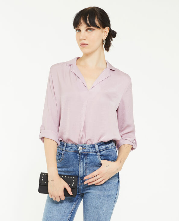 Blouse à encolure V  lilas - Pimkie
