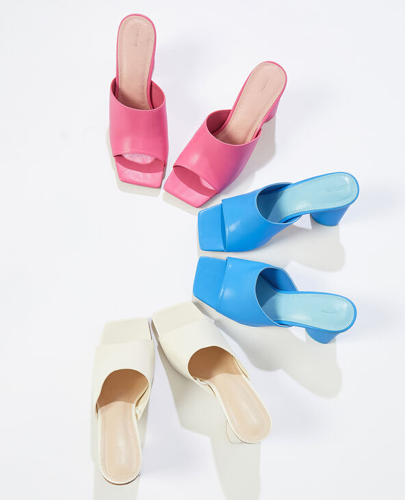 Mules à talons bleu foncé - Pimkie