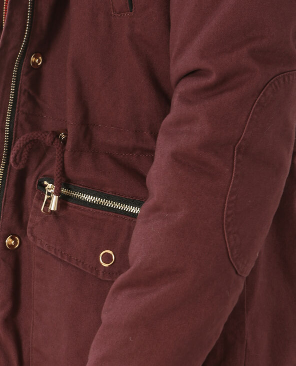 Parka longue à capuche violet - Pimkie