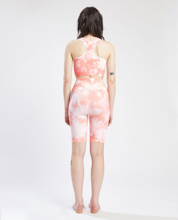 Legging court sans couture orange - Pimkie