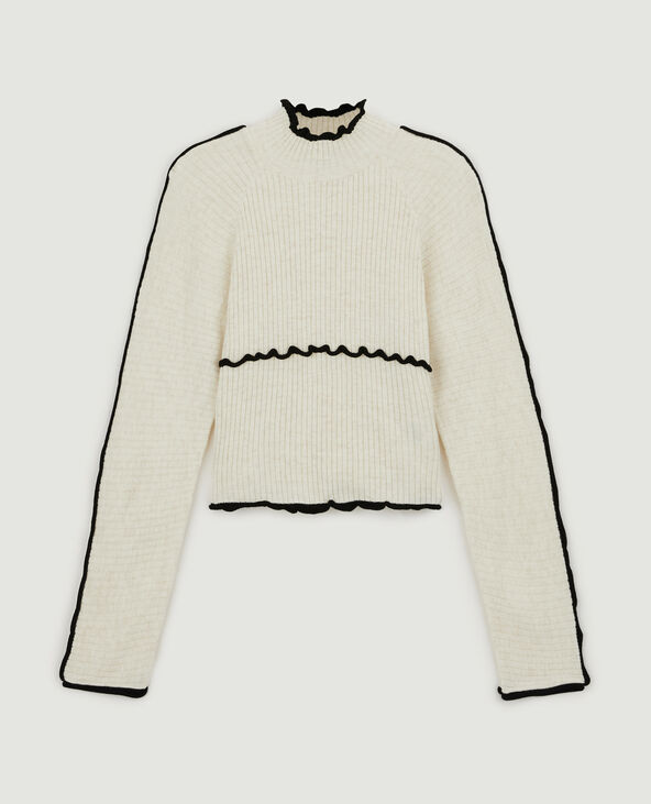 Pull à coutures apparentes blanc - Pimkie