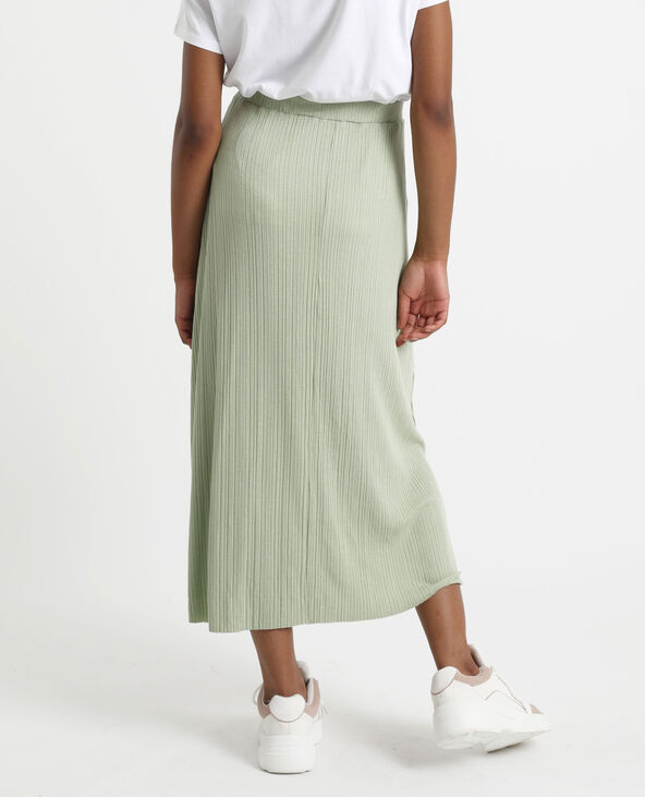 Jupe midi vert de gris - Pimkie