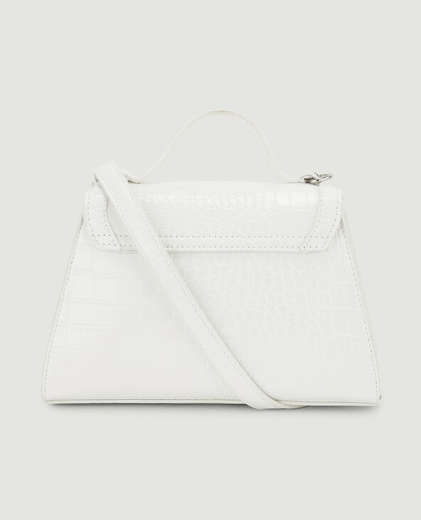 Sac boxy façon croco blanc - Pimkie