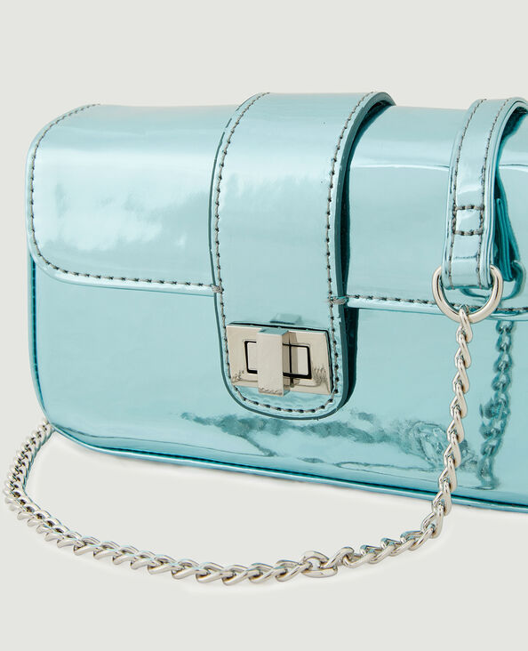 Petit sac boxy effet miroir bleu clair - Pimkie