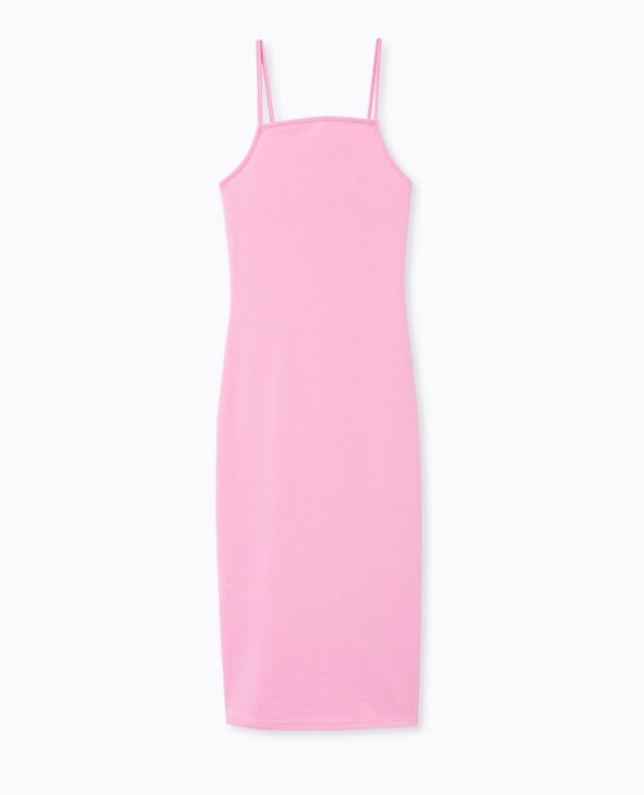 Robe midi moulante rose fuchsia - Pimkie