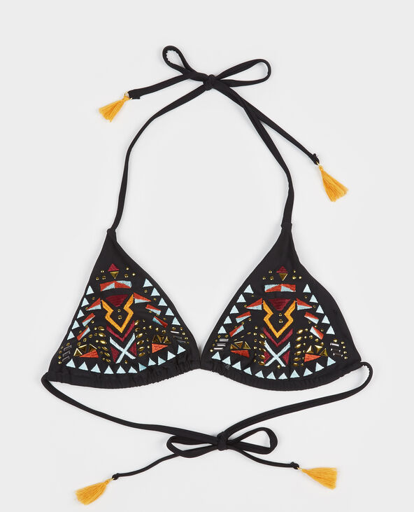 Haut de maillot de bain brod