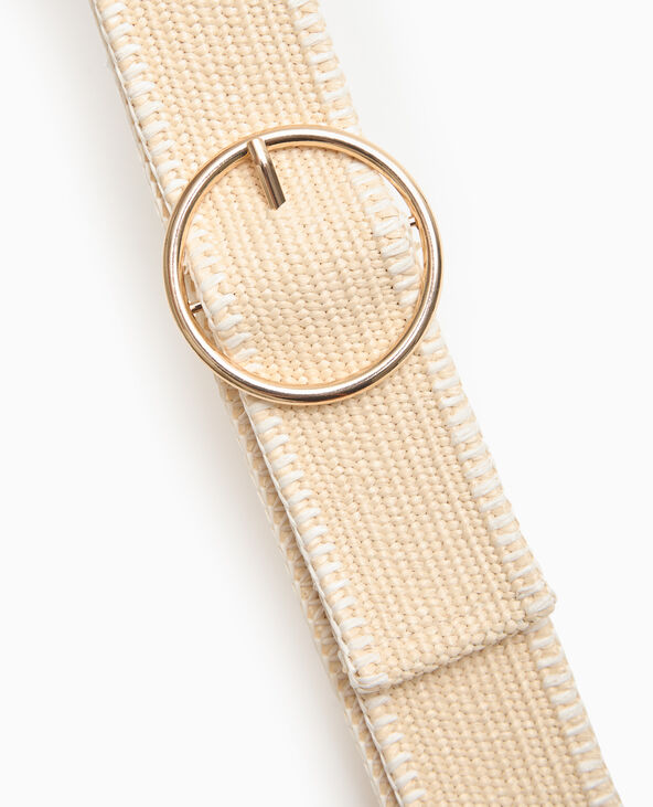 Ceinture en raphia élastiqué écru - Pimkie