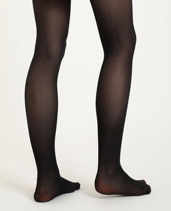 Collants effet résille noir - Pimkie