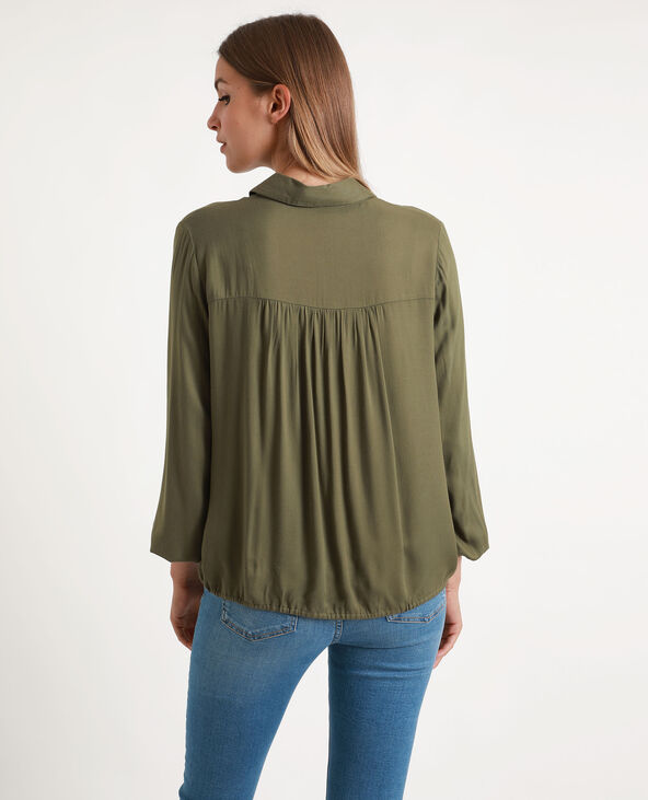 Chemisier fluide taupe - Pimkie