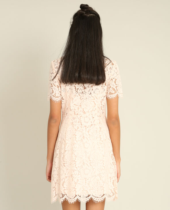 Robe dentelle rose clair - Pimkie