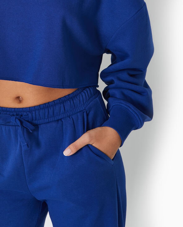 Sweat large cropped bleu marine - Pimkie