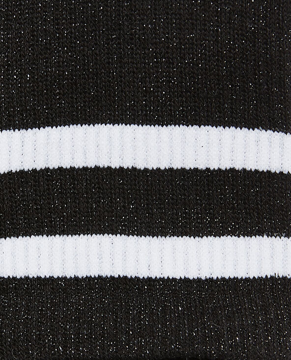 Chaussettes sport avec lurex noir - Pimkie