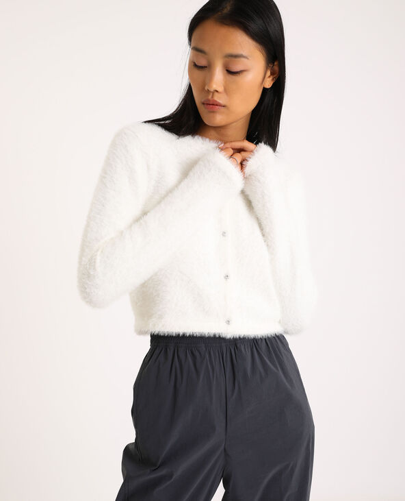 Gilet fluffy blanc - Pimkie
