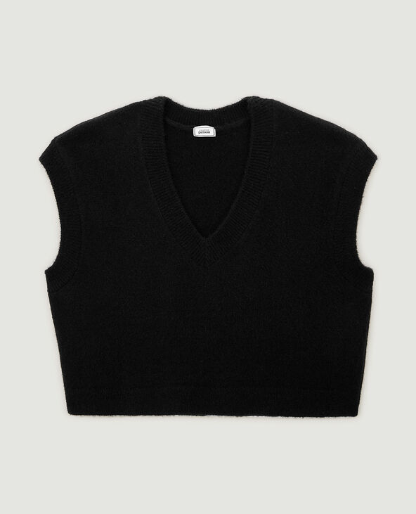 Pull sans manche cropped noir - Pimkie