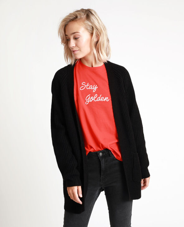 Long gilet femme noir 2025