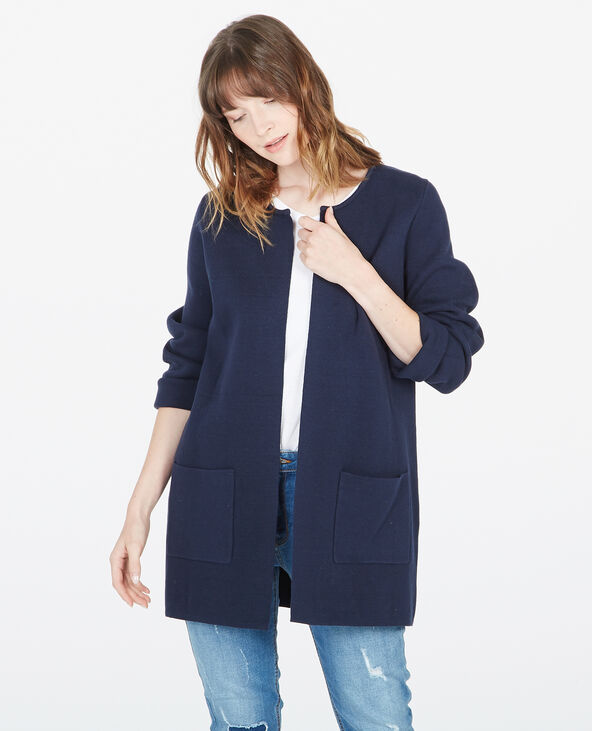 Gilet à col bateau bleu marine - Pimkie