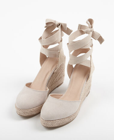 Sandales compensées beige - Pimkie