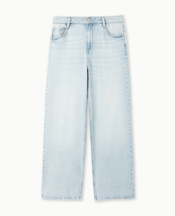 Jean baggy taille haute bleu clair - Pimkie