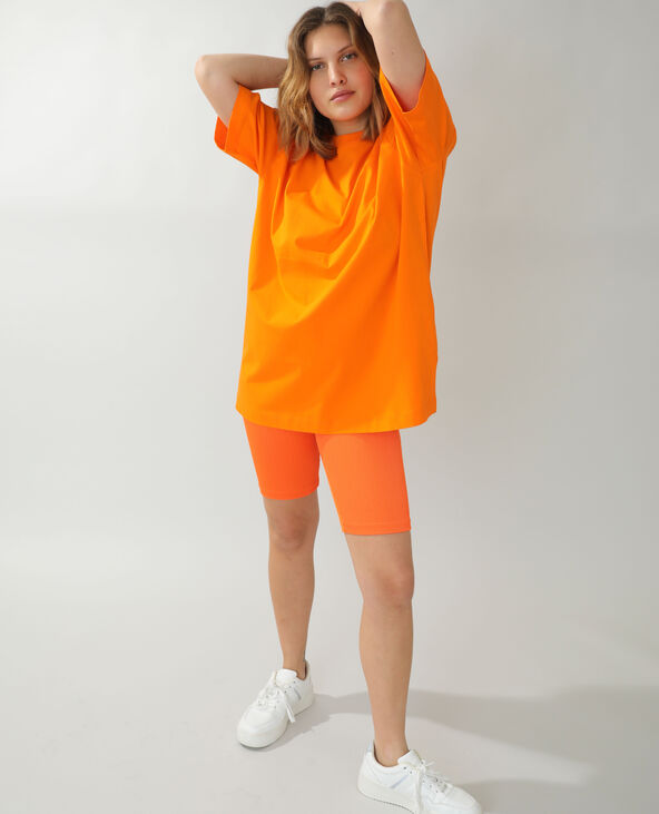 T-shirt basique oversize orange - Pimkie