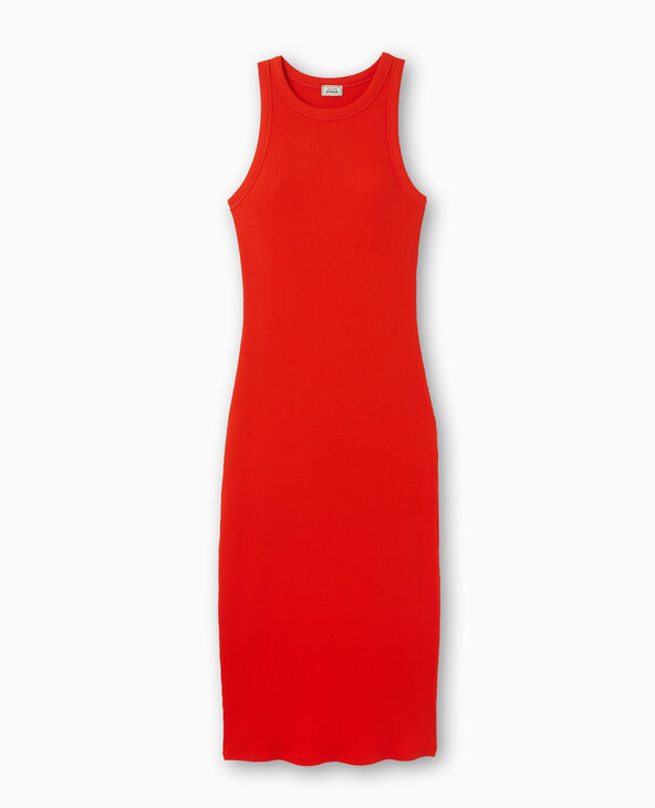 Robe débardeur maille côtelée rouge - Pimkie