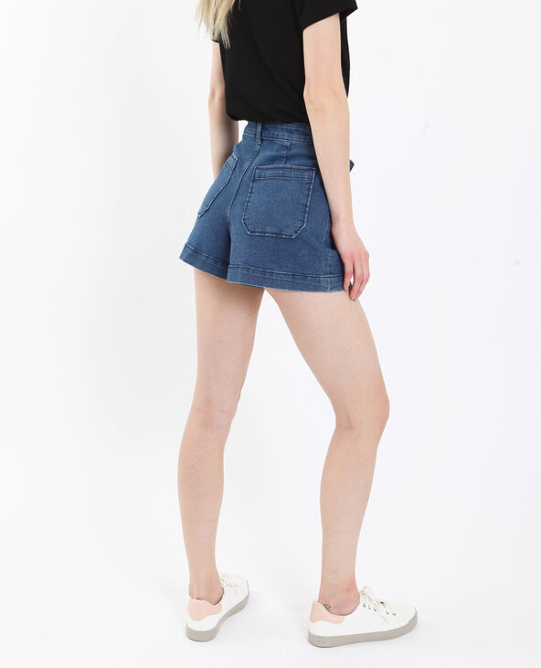 Short en jean high waist bleu - Pimkie