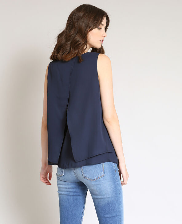 Top fluide bleu marine - Pimkie