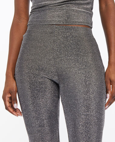 Pantalon flare avec lurex argenté - Pimkie