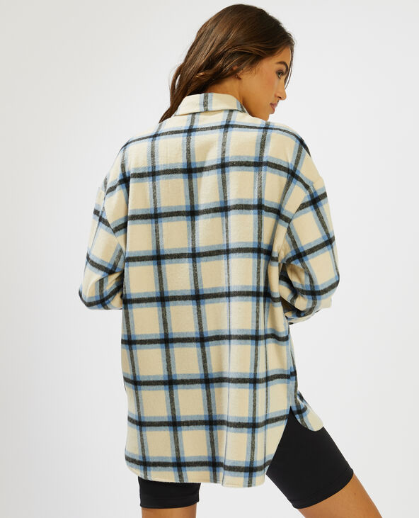 Chemise à carreaux bleu - Pimkie