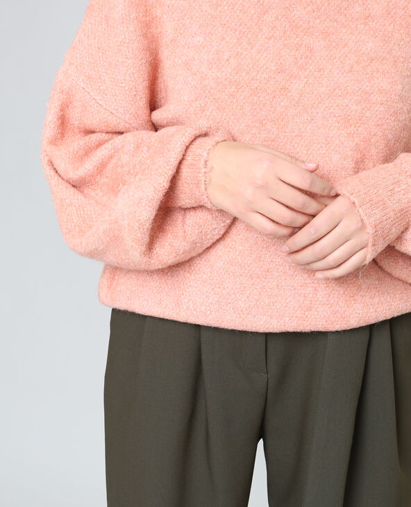 Pull à manches bouffantes rose - Pimkie