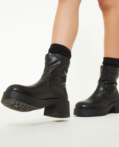 Boots bouts ronds noir - Pimkie