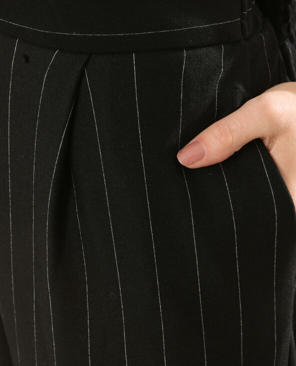 Pantalon à rayures noir - Pimkie