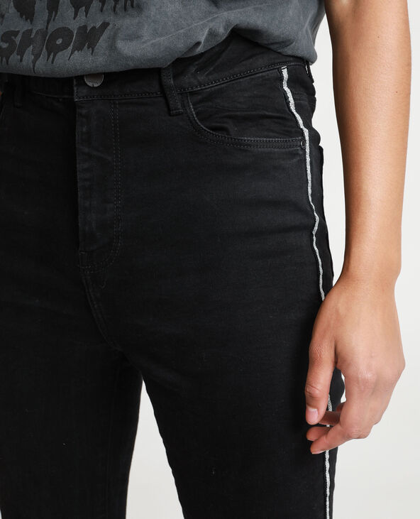 Jean skinny à bandes noir - Pimkie