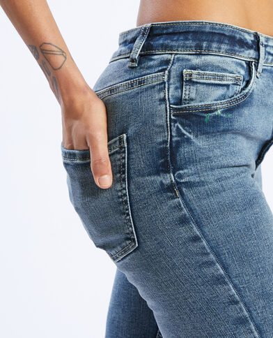 Jean skinny taille haute bleu denim - Pimkie
