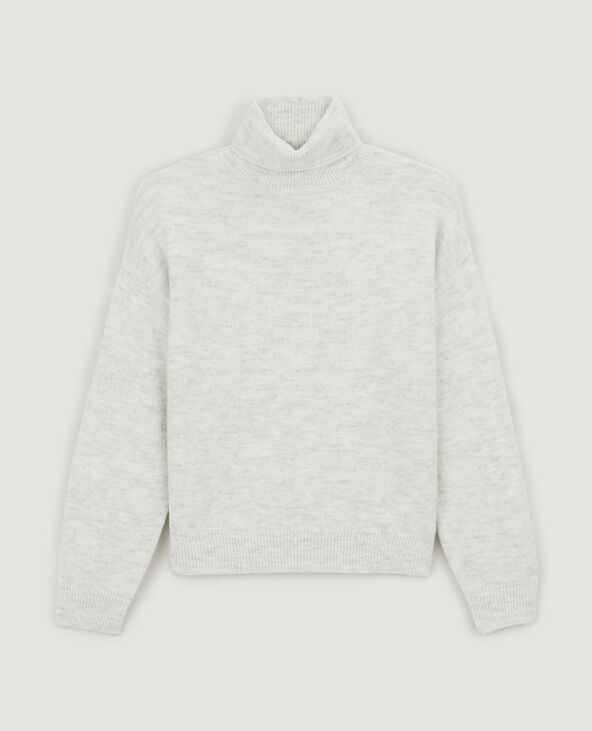 Pull à col roulé gris clair - Pimkie