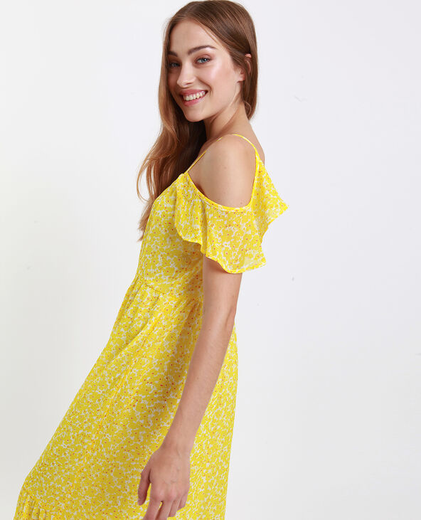 Robe longue épaules nues orange - Pimkie