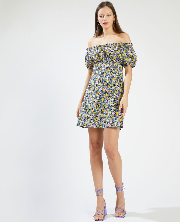 Robe courte épaules dénudées noir - Pimkie